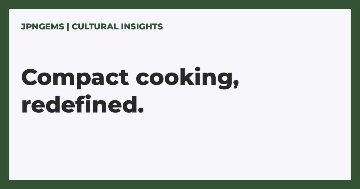 Vitantonio Mini Pot: Compact Tabletop Electric Cooking for Solo Lifestyles